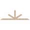 Ekena Millwork Saratoga Smooth Timber Gable Bracket, Douglas Fir, 108"W x 36"H x 3 1/2"D x 5 1/2"F, 8/12 Pitch GBW108X36X0406SAR00SDF - alternate 1
